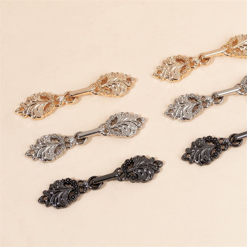 10 Pairs Vintage Metal Buttons - Flower Frog Pin ulasan dan harga